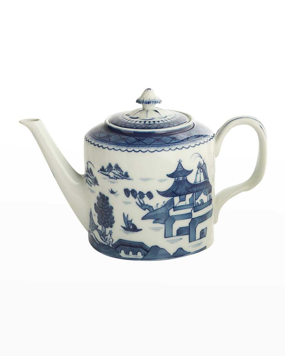 Blue Canton Teapot