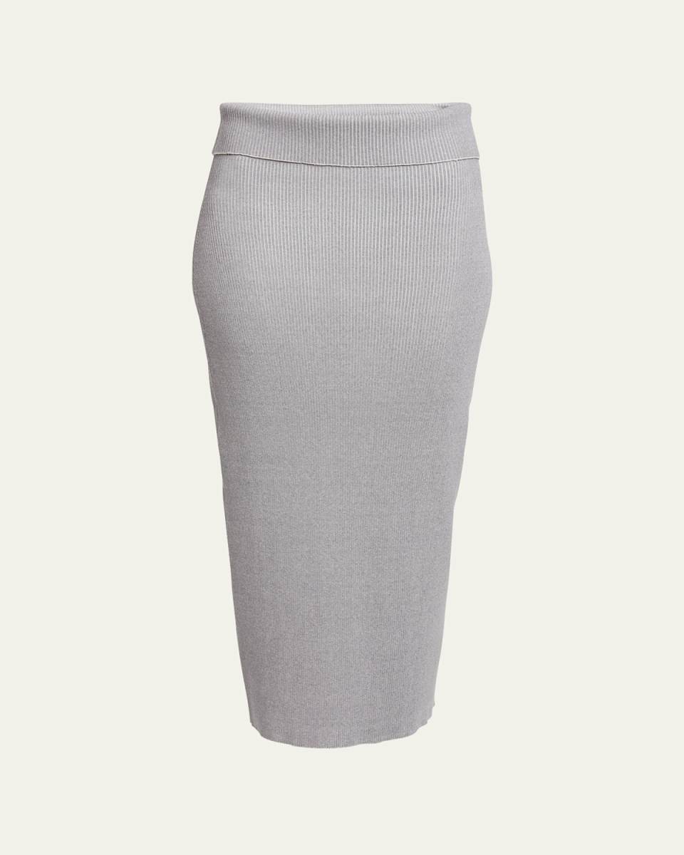 Willow Rib-Knit Midi Skirt