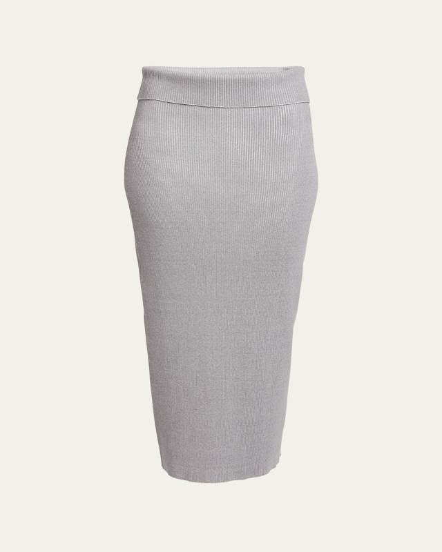 Willow Rib-Knit Midi Skirt