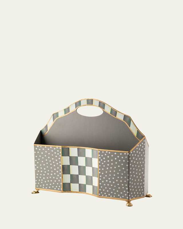 Sterling Check Magazine Rack