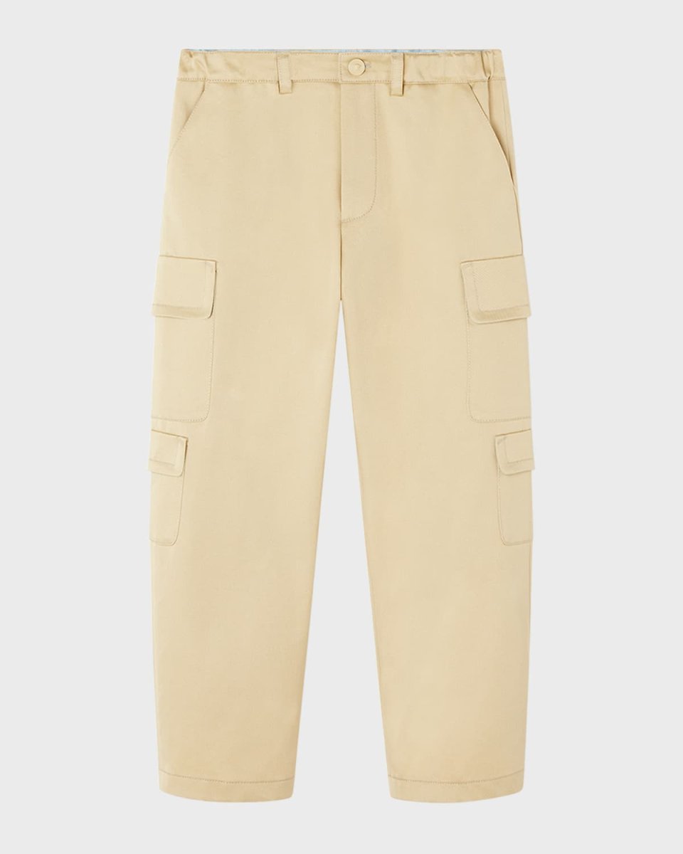 Boy's Gabardine Cargo Pants, Size 8-