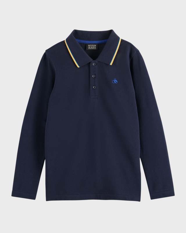 Boy's Logo Embroidered Polo Shirt, Size 4-