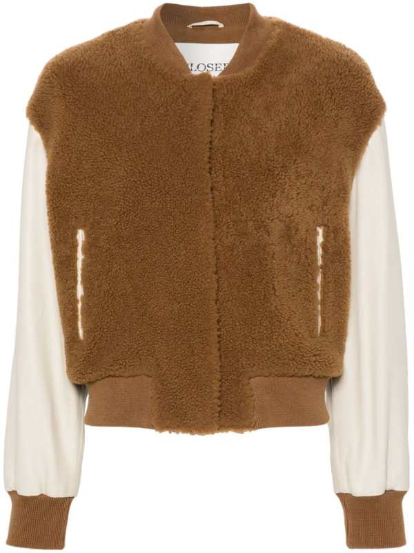 panelled bomber jacket