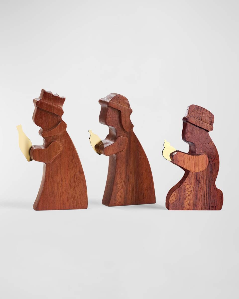 Wood Wisemen Christmas Decoration