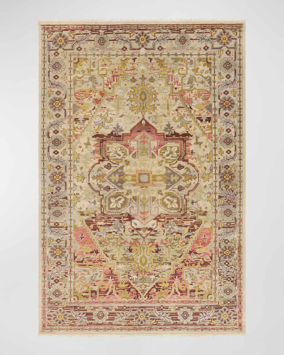 Cappadocia Burgundy Hand-Knotted Rug, 6' x 9'