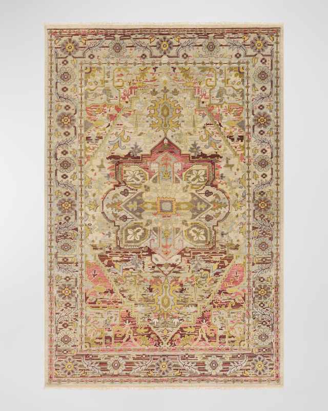 Cappadocia Burgundy Hand-Knotted Rug, 6' x 9'