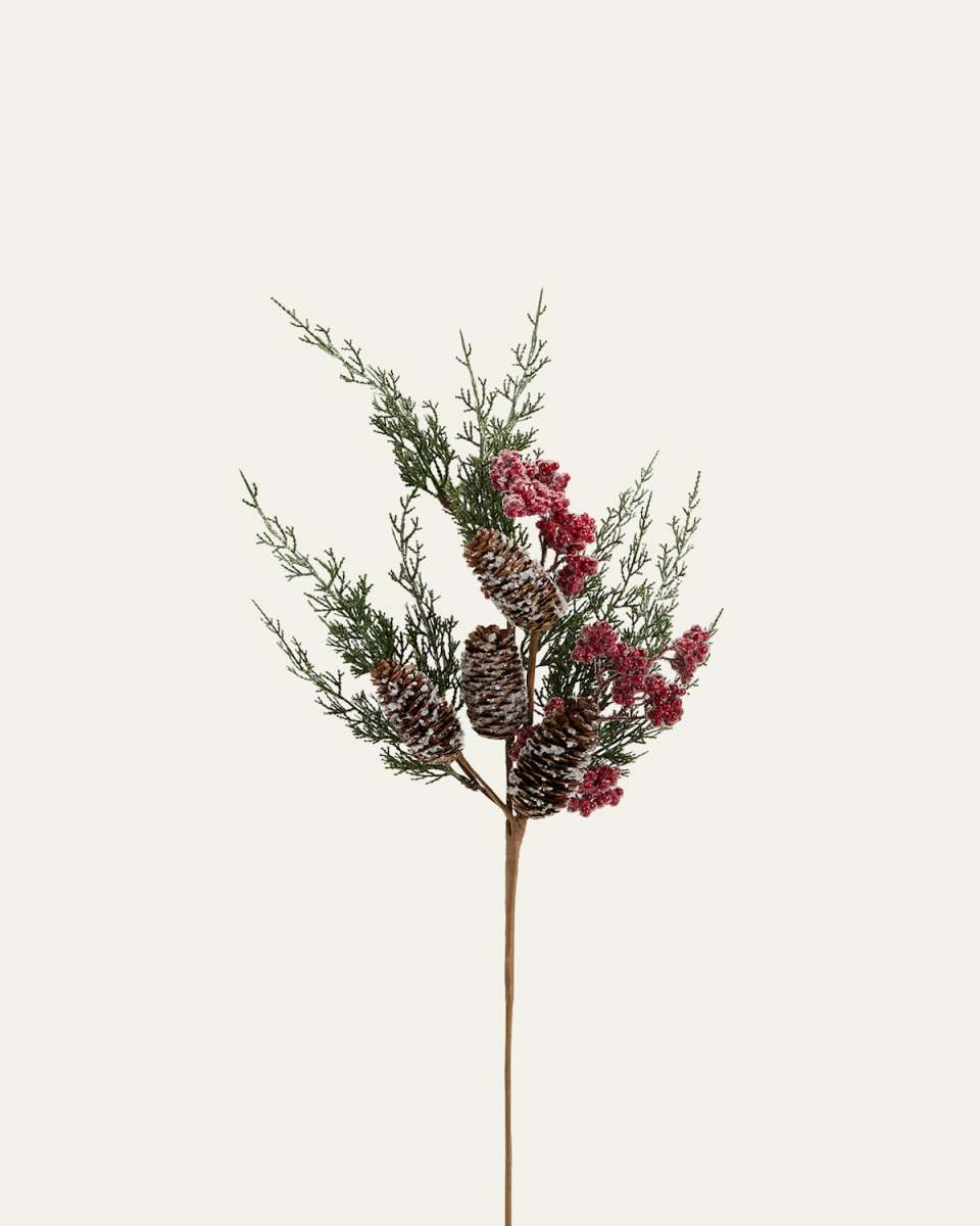 Berries and Pinecone Christmas Spray
