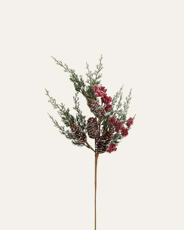 Berries and Pinecone Christmas Spray