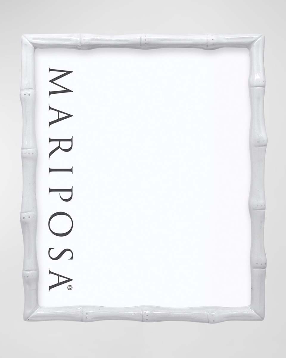 Bamboo White Picture Frame, 8" x 10"