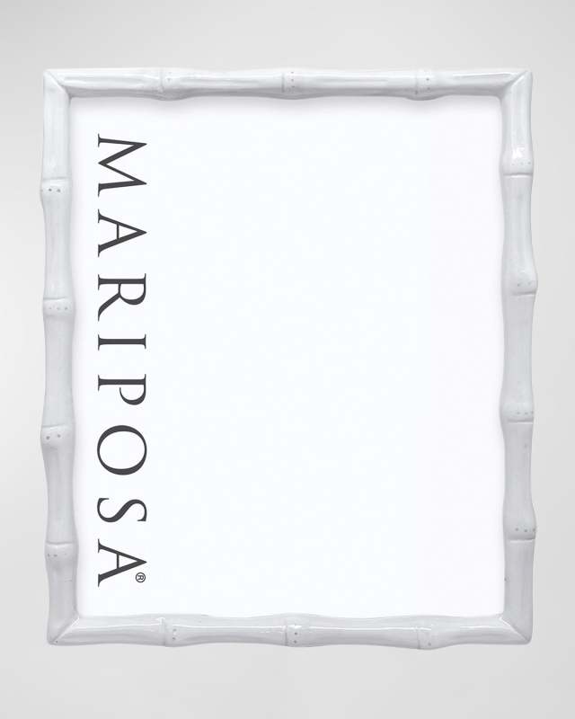 Bamboo White Picture Frame, 8" x 10"