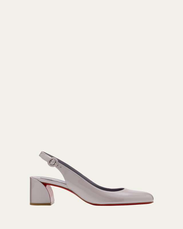 So Jane Leather Red Sole Slingback Pumps