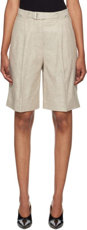 REMAIN BIRGER CHRISTENSEN Beige Belted Shorts