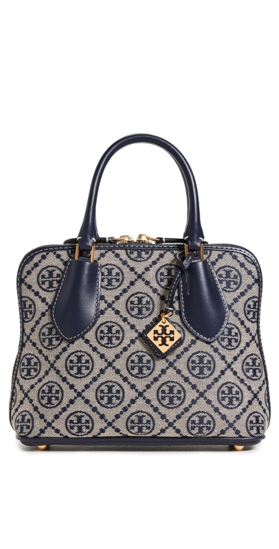 Tory Burch Mini T Monogram Jacquard Swing Bag Tory Navy
