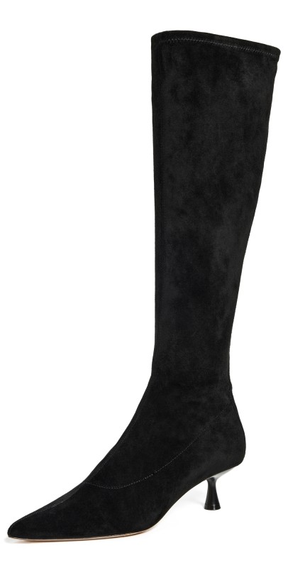 L'AGENCE Emilie Boots Black Suede