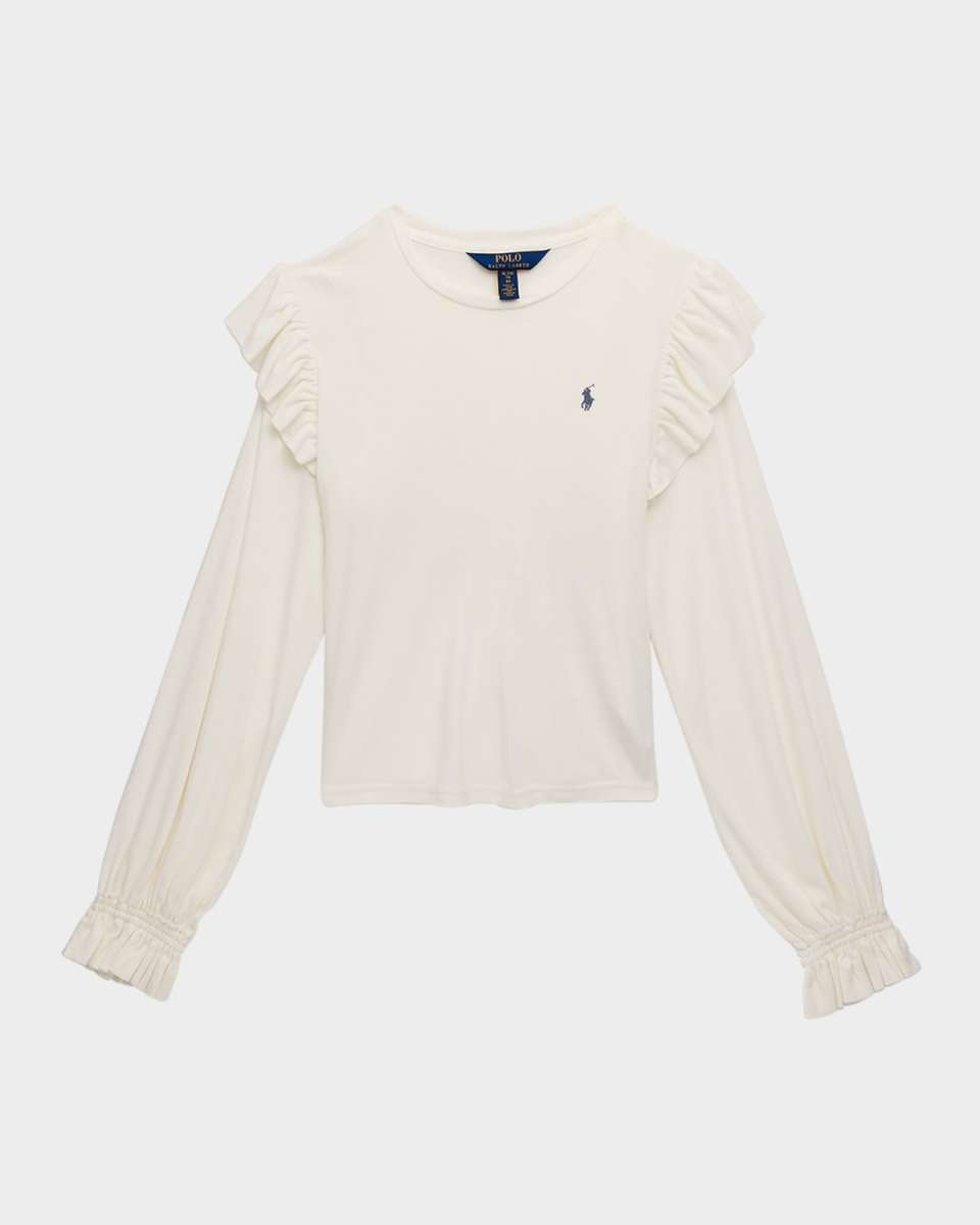 Girl's Combo Top W/ Embroidered Pony, Size S-