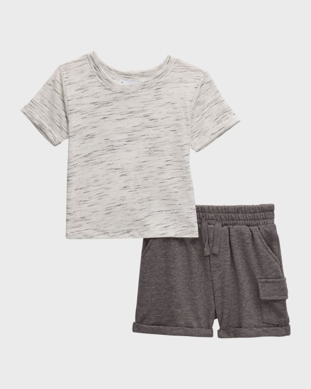 Boy's Two-Piece T-Shirt & Shorts Set, Size 3M-24M