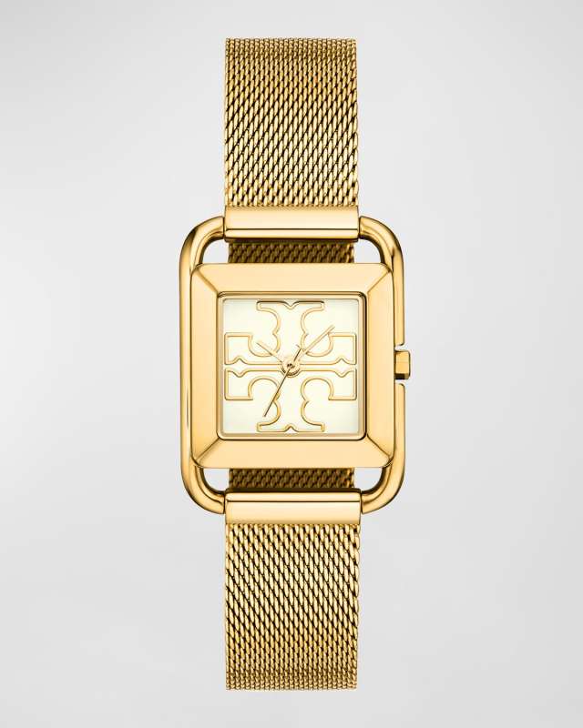 The Miller Square Stainless Steel Mesh Watch
