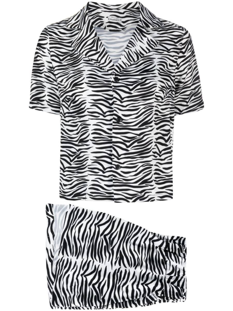 tiger-print short shorts