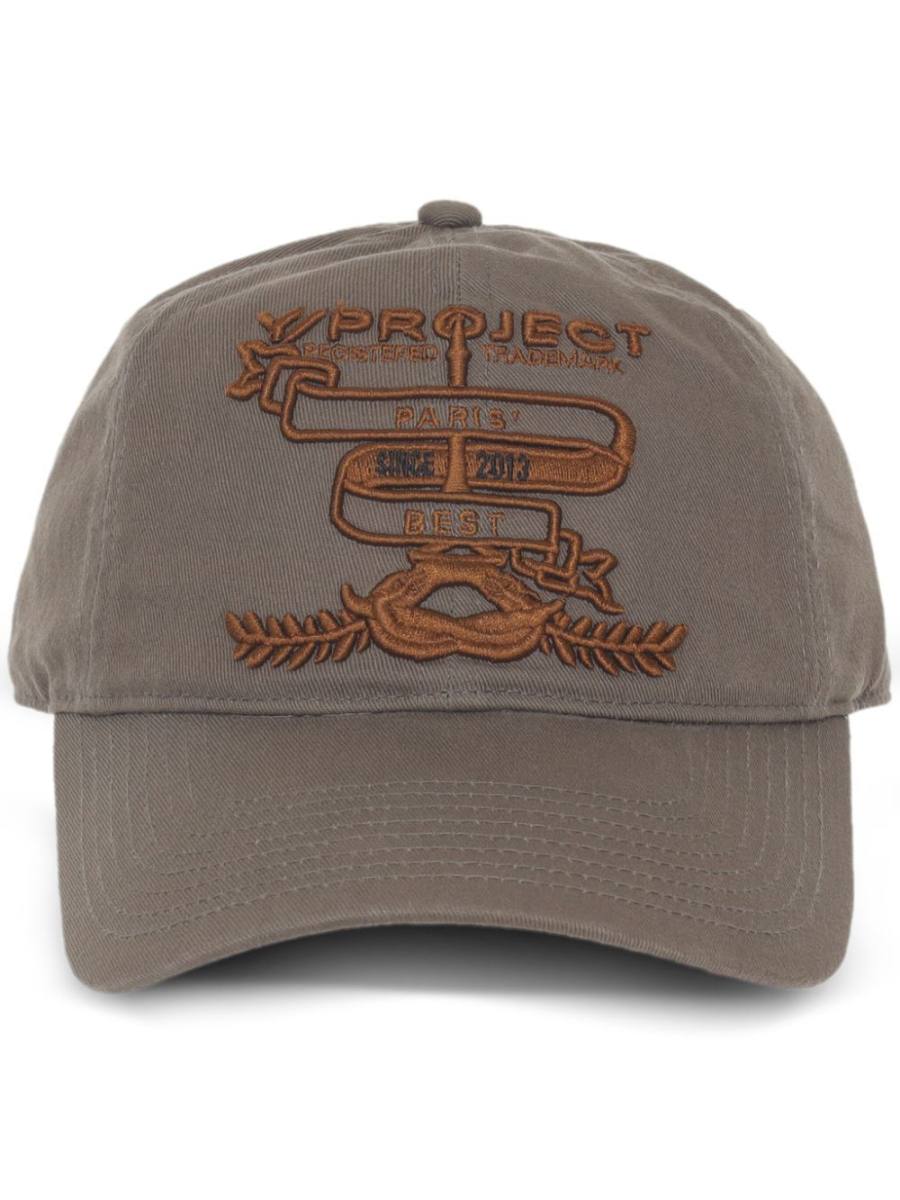 logo-embroidered cap