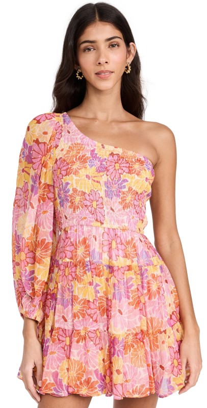 SUNDRESS Joanna Short Dress Marbella Saleya Print