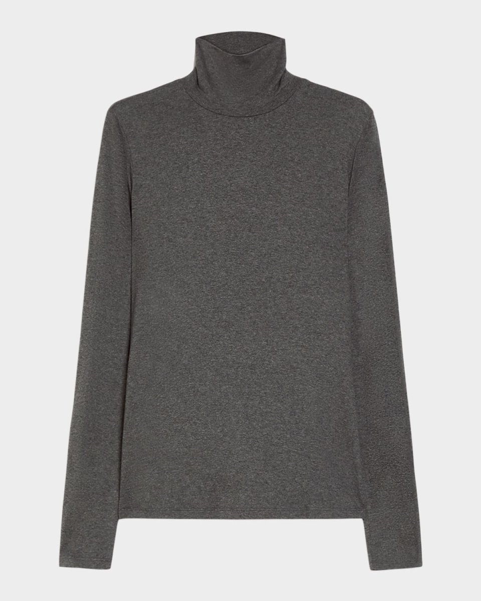 Multif Turtleneck Stretch Viscose Top