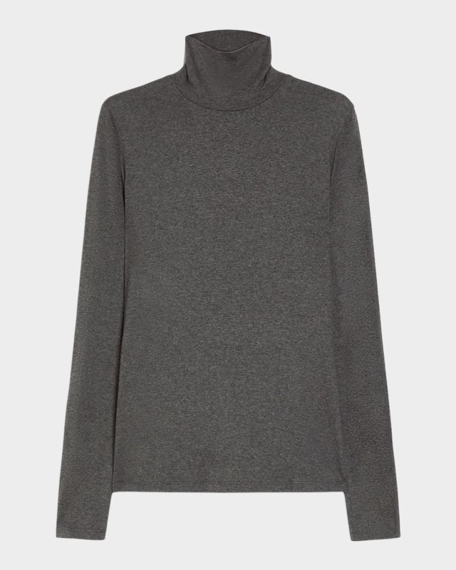 Multif Turtleneck Stretch Viscose Top