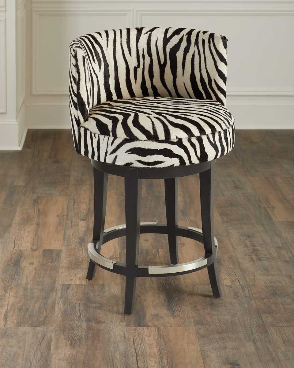 Aviana 24" Hair on Hide Counter Stool
