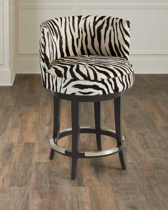 Aviana 24" Hair on Hide Counter Stool
