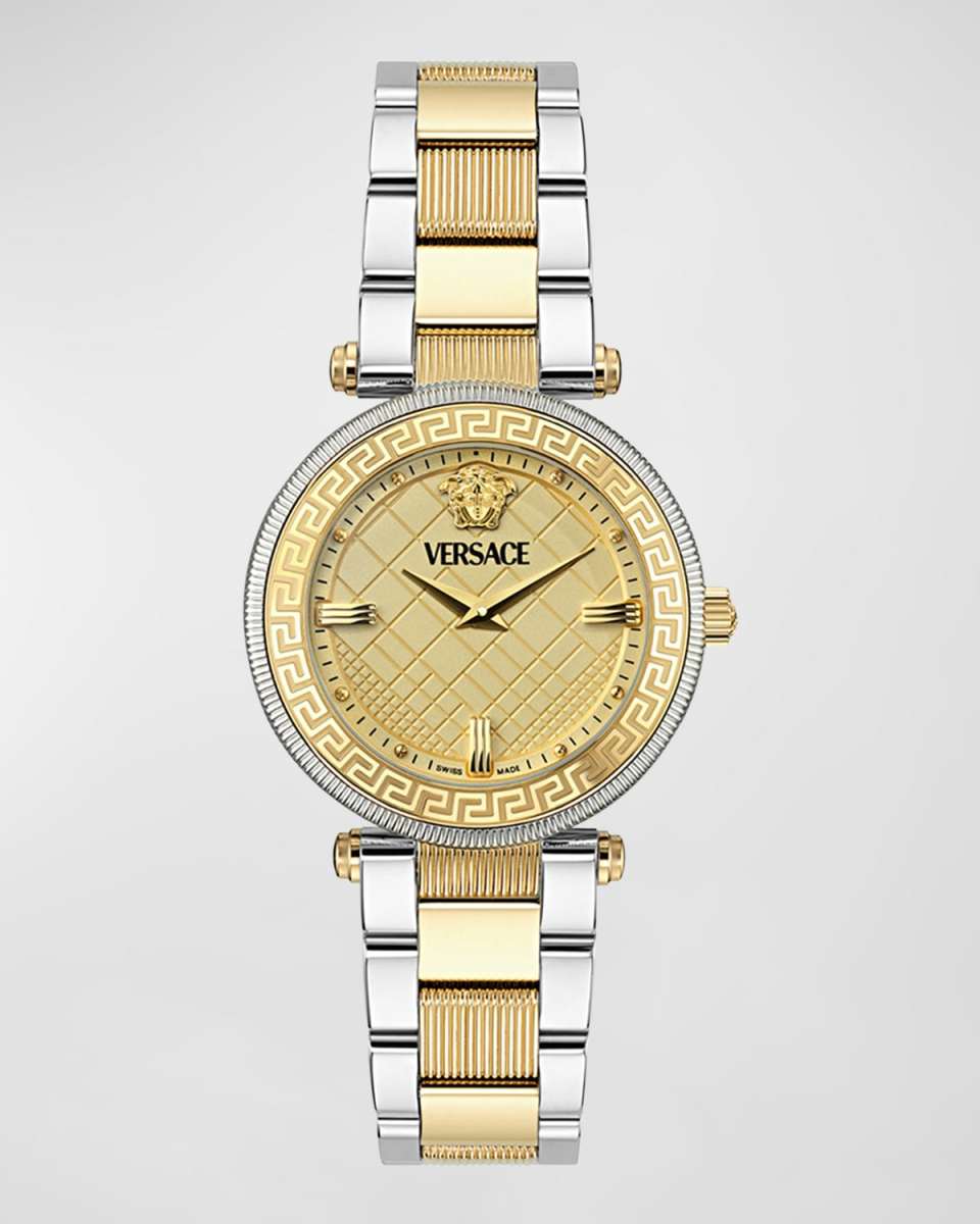 35mm Versace Reve Watch with Bracelet Strap, Two Tone