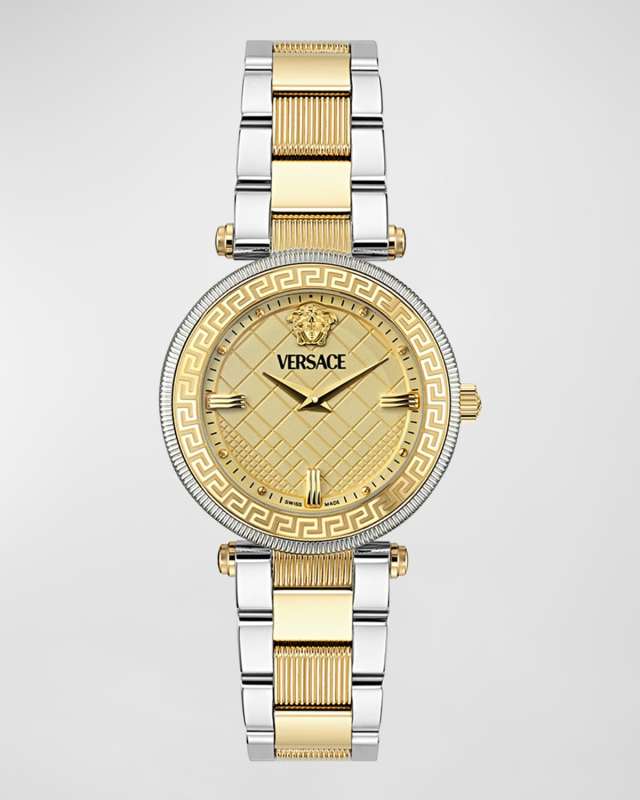 35mm Versace Reve Watch with Bracelet Strap, Two Tone