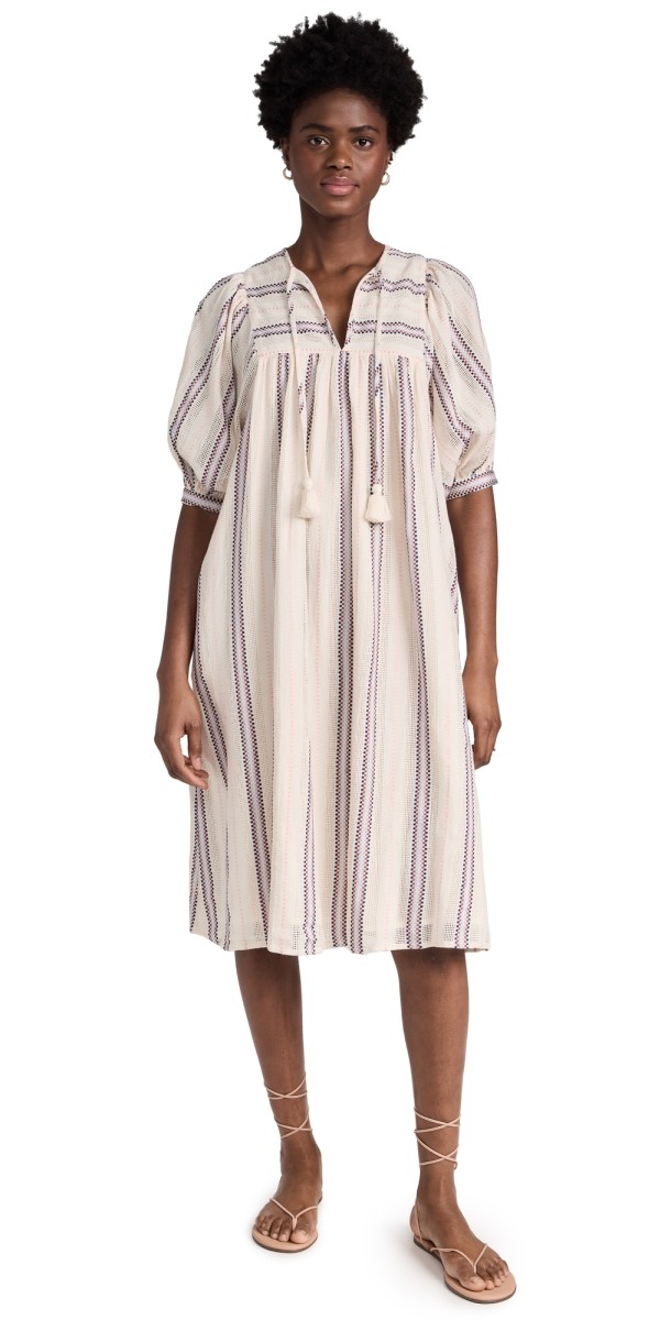 Mille Saffron Dress O'Keeffe Stripe