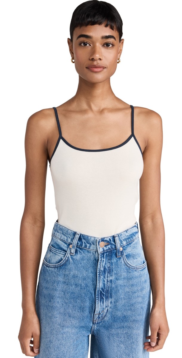 Vince Tipped Cami Deep Lake/Flaxen