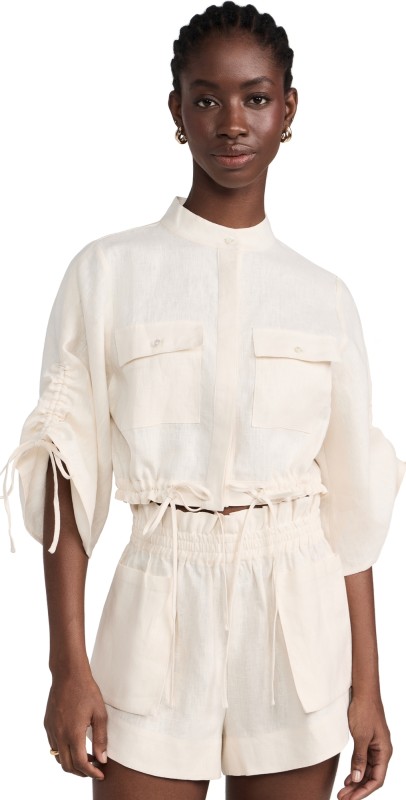 HEVRON Eva Top Ivory