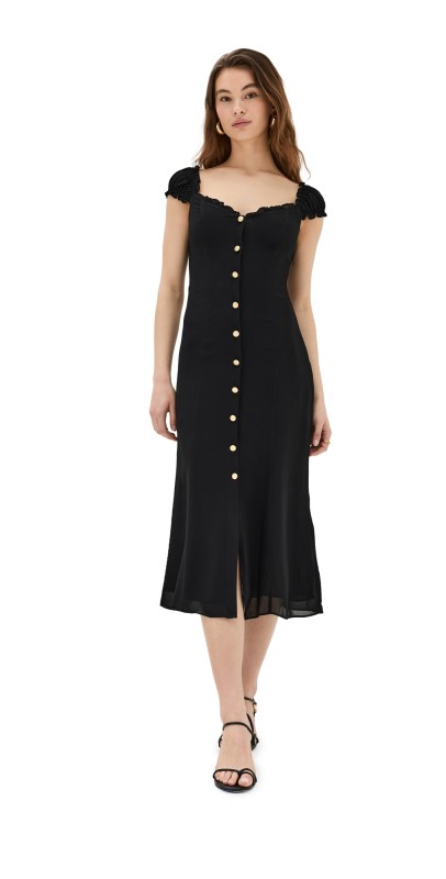 Reformation Starla Dress Black