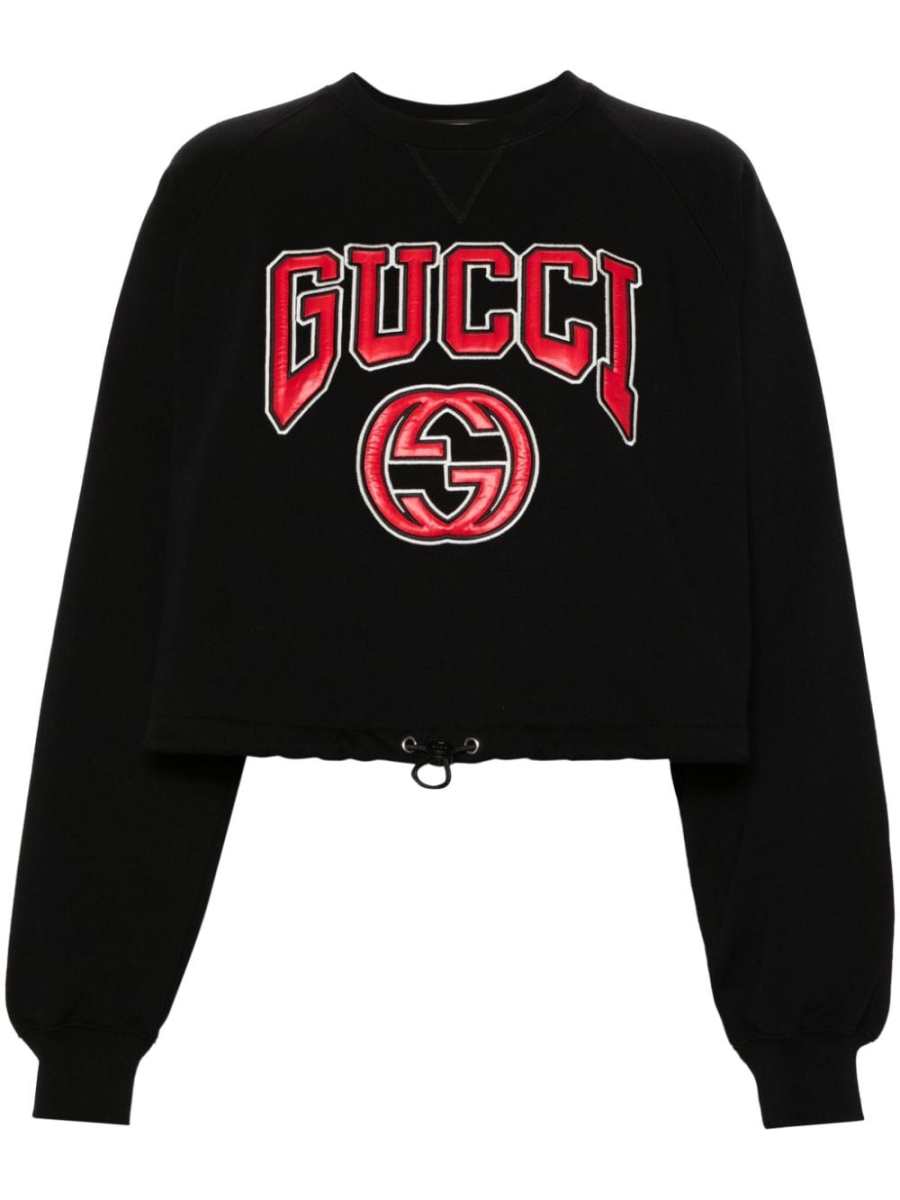 logo-embroidered cotton sweatshirt