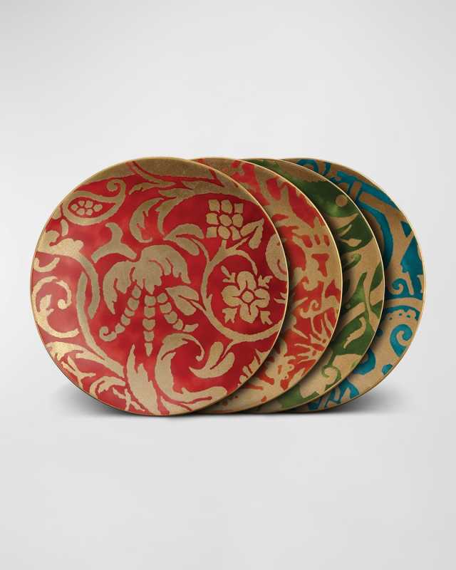 x Fortuny Assorted Dessert Plates, Set of 4