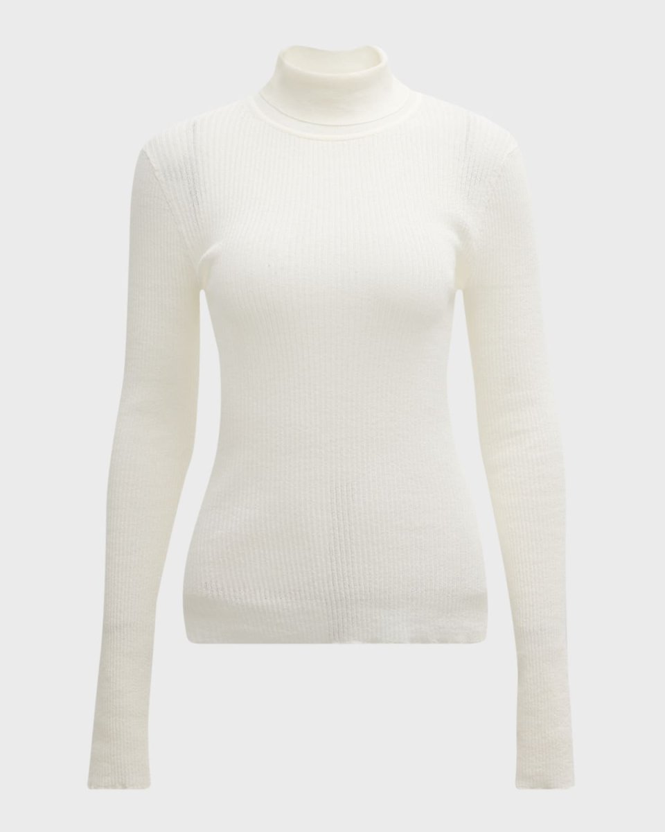Jo Ribbed Turtleneck Top