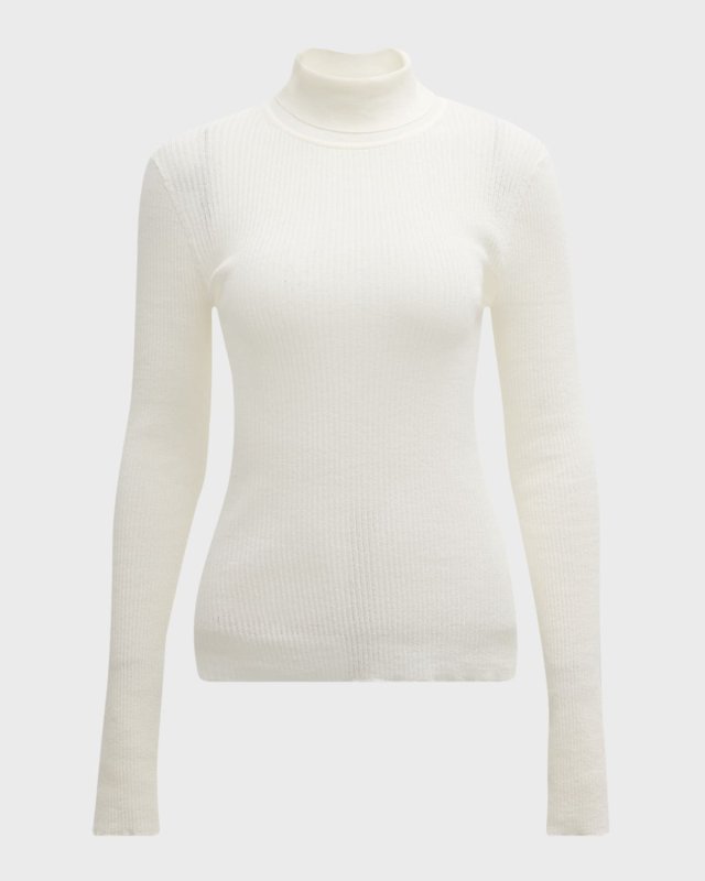 Jo Ribbed Turtleneck Top