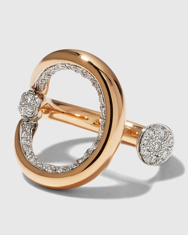 Fantina 18K Rose Gold Diamond Ring