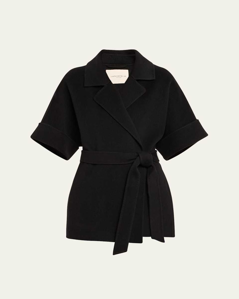 Wool-Cashmere Wrap Jacket