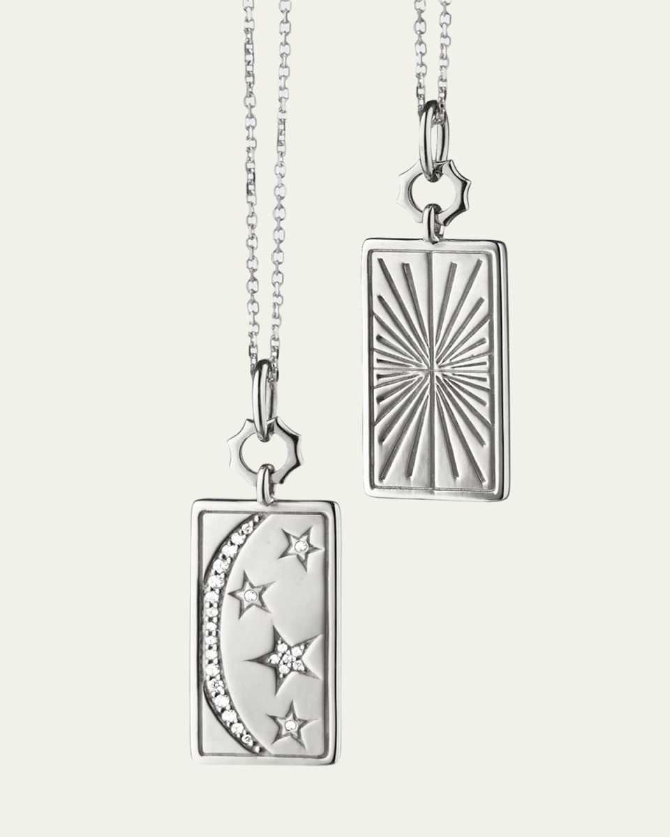 Sterling Silver "My Sun Moon Stars" Charm Necklace
