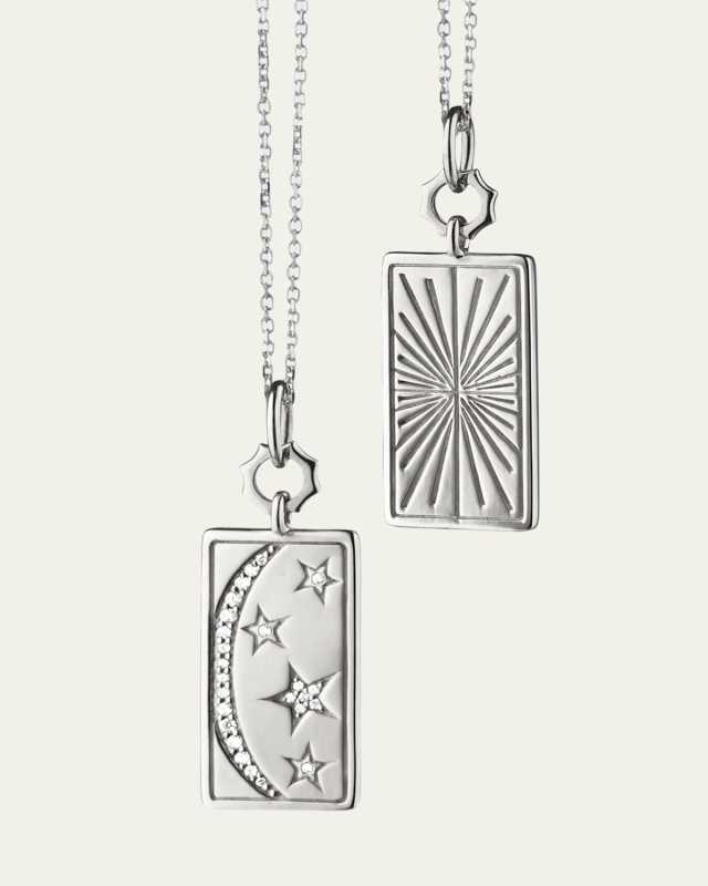Sterling Silver "My Sun Moon Stars" Charm Necklace