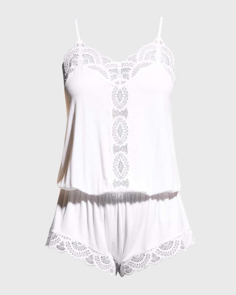 Marianna Dreamer Teddy with Scalloped Lace