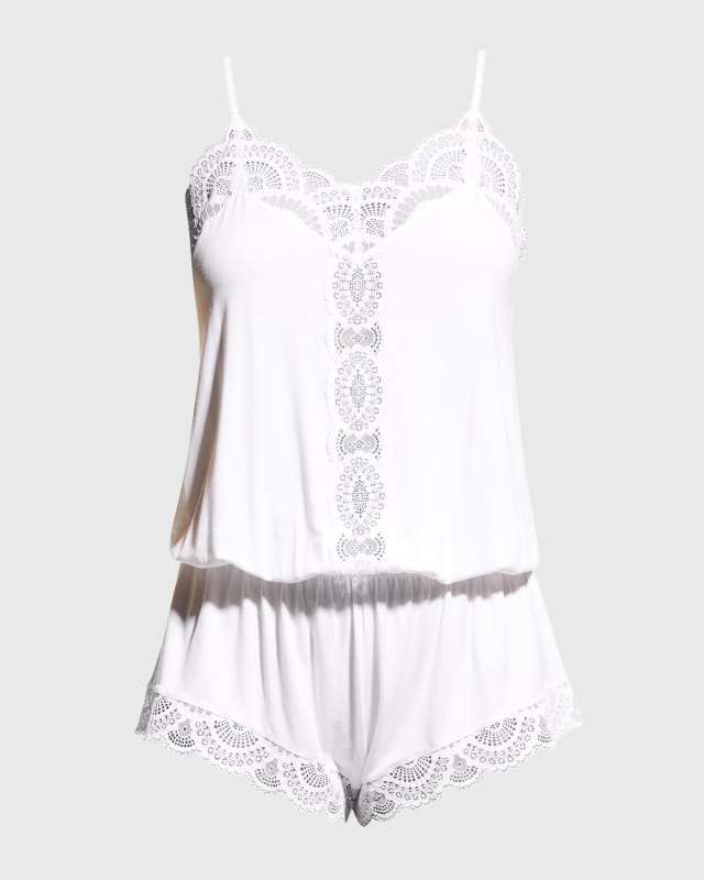 Marianna Dreamer Teddy with Scalloped Lace