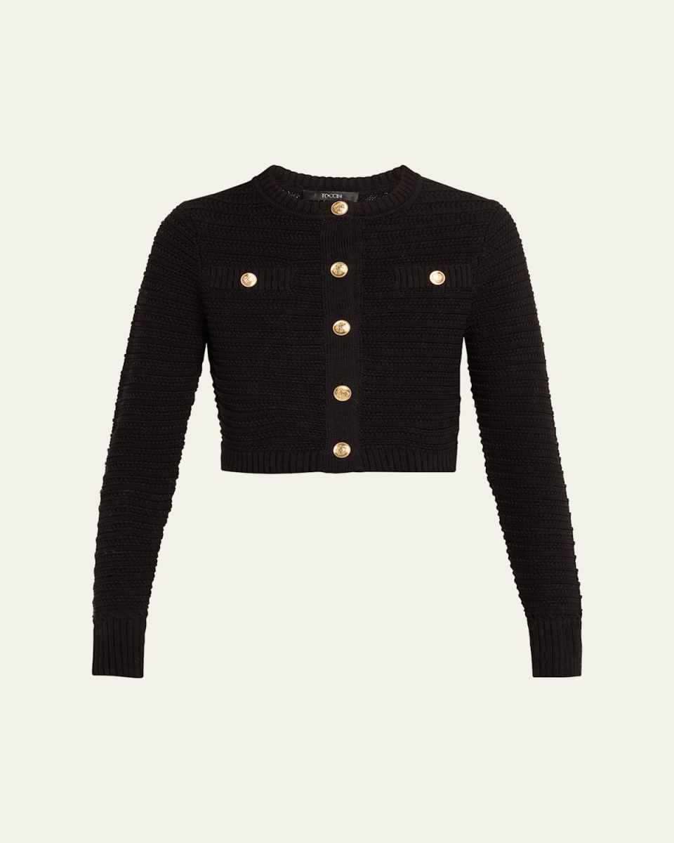 Miller Long-Sleeve Crewneck Cardigan