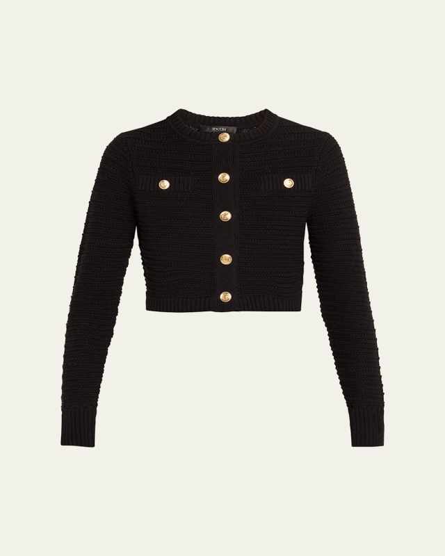 Miller Long-Sleeve Crewneck Cardigan