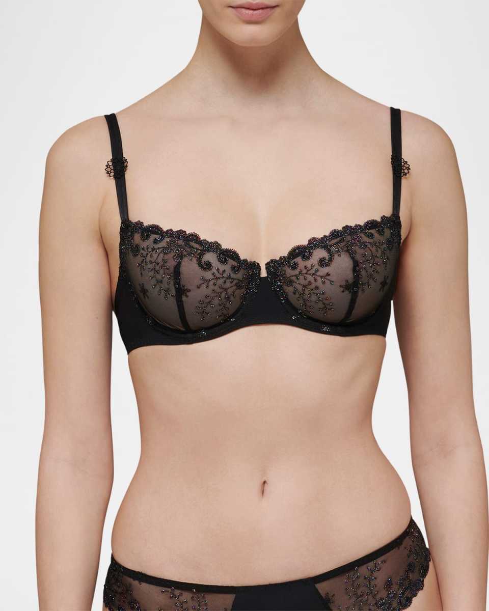 Delice Embroidered Demi Bra