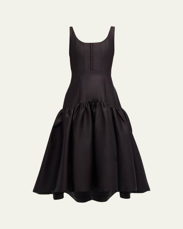 Diana Sleeveless Structured Midi Dress