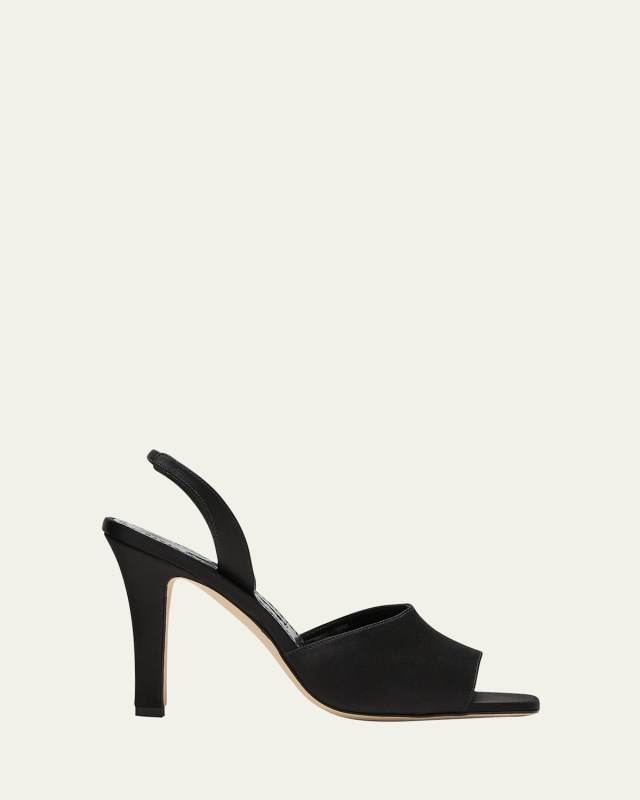 Clotilde Silk Slingback Sandals