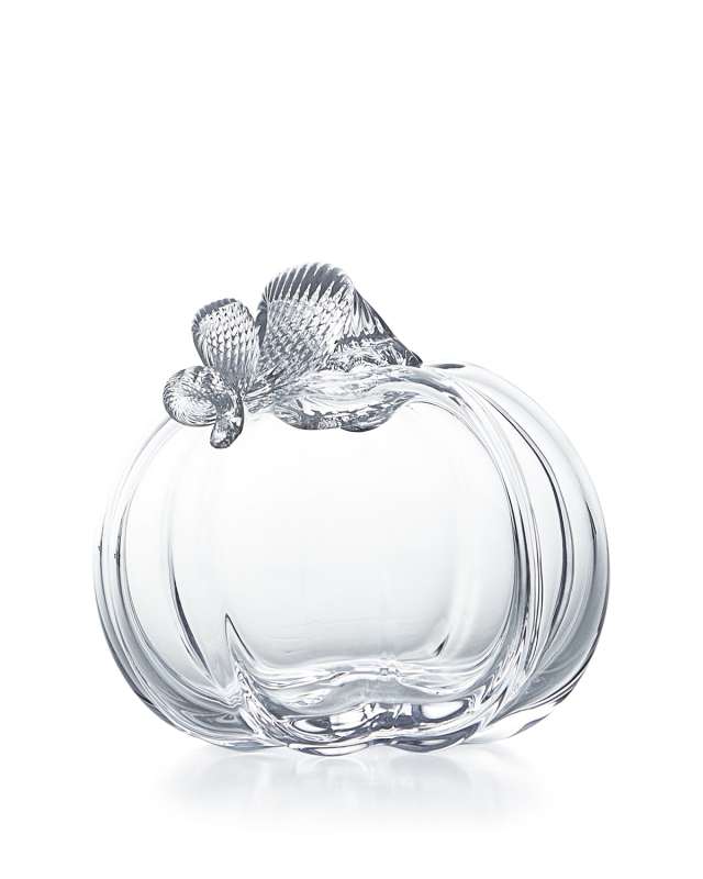 Small Glass Pumpkin with Twisted Stem